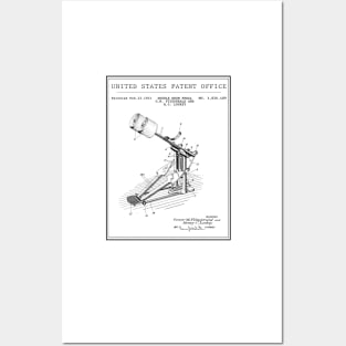 United States Office Patent - Double Bass Pedal Fitzgerald & Lockey Posters and Art